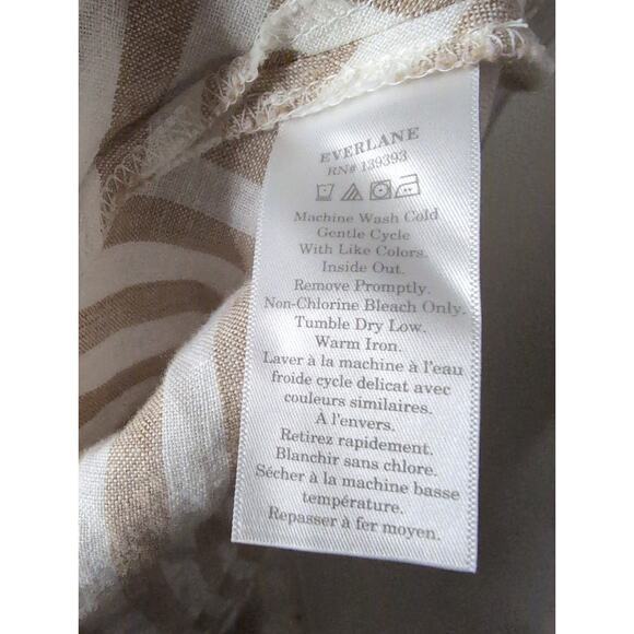 Everlane linen The Bias Cut striped sleeveless dress - Picture 7 of 8